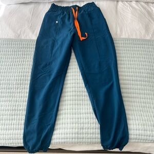 FIGS Alexandria High Waist Jogger Scrub Pants- Size S, Deep Reef